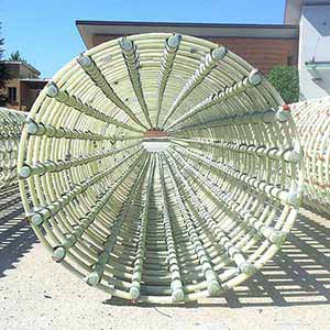 Barra de refuerzo de resina de vinilo de fibra de vidrio